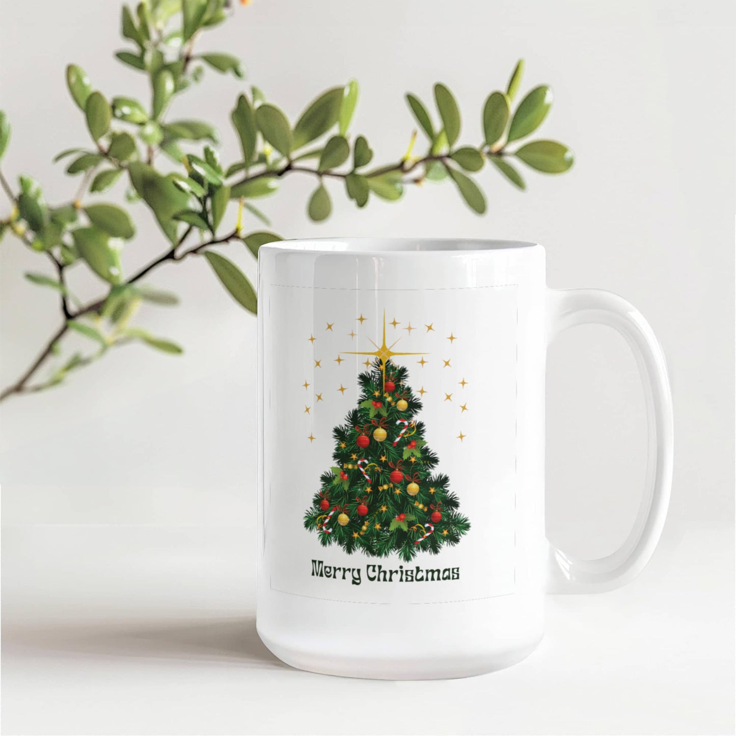 Merry Christmas Tree - 15 oz. Mug