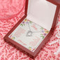 Forever Love Necklace, For Her, Mother, Christmas, Birthday, Mom on Mother's Day, with Message Card