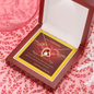 Forever Love Necklace, For Her, Valentine's Day, Mother, Wife, Girlfriend, Sister, with Custom Message Card
