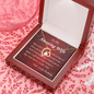 Forever Love Necklace, For Her, Valentine's Day, Mother, Wife, Girlfriend, with Custom Message Card