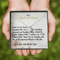 Love Knot Necklace, For Her, Maid Of Honor, Bridal Jewelry, Wedding. Thank You Gift, with Custom Message Card