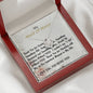 Love Knot Necklace, For Her, Maid Of Honor, Bridal Jewelry, Wedding. Thank You Gift, with Custom Message Card