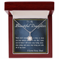 Eternal Hope Necklace, From Dad, Daughter Necklace, for Christmas, Birthday, Custom Message Card