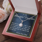 Eternal Hope Necklace, From Dad, Daughter Necklace, for Christmas, Birthday, Custom Message Card