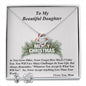 Love Knot Earring & Necklace Set, For Her, Custom Message Card