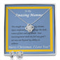 Love Knot Earring & Necklace Set, Custom Message Card