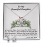 Love Knot Earring & Necklace Set, For Her, Custom Message Card