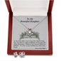 Love Knot Earring & Necklace Set, For Her, Custom Message Card
