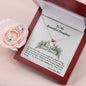 Love Knot Earring & Necklace Set, For Her, Custom Message Card