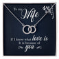 Perfect Pair Necklace, For Girlfriend, Wife, Christmas, Birthday, Valentine's Day, Anniversary, Custom Message Card