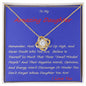 Love Knot Necklace, Custom Message Card