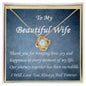 Love Knot Necklace, For Her, w/ Message Card