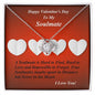 Love Knot Necklace, For Soulmate, Girlfriend, Wife, Valentine's Day, Custom Message Card