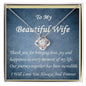 Love Knot Necklace, For Her, w/ Message Card