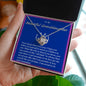 Love Knot Necklace, with Custom Message Card