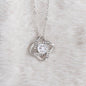 Love Knot Necklace, Custom Message Card