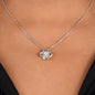 Love Knot Necklace, Custom Message Card
