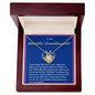 Love Knot Necklace, with Custom Message Card