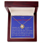 Love Knot Necklace, Custom Message Card