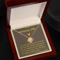 Love Knot Necklace, Custom Message Card