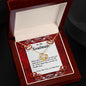 Love Knot Necklace, Custom Message Card