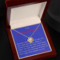 Love Knot Necklace, Custom Message Card