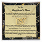 Interlocking Hearts Necklace, For Her, Message Card