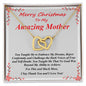 Interlocking Hearts Necklace, For Her, Message Card