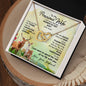 Interlocking Hearts Necklace, For Her, Wife, Future Wife, Girlfriend, w/ Message Card