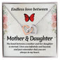 Interlocking Hearts Necklace, Custom Message Card