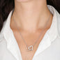 Interlocking Hearts Necklace, with Message Card