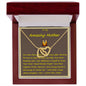 Interlocking Hearts Necklace, with Message Card