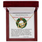 Interlocking Hearts Necklace, For Her, Grandmother, For Grandmama, Mother, Christmas, Birthday, with Message Card