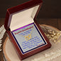 Interlocking Hearts Necklace, For Her, Custom Message Card