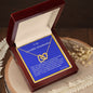 Interlocking Hearts Necklace, with Message Card
