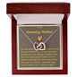 Interlocking Hearts Necklace, with Message Card