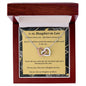 Interlocking Hearts Necklace, with Custom Message Card