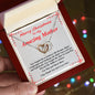 Interlocking Hearts Necklace, For Her, Message Card