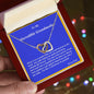 Interlocking Hearts Necklace, with Message Card