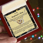 Interlocking Hearts Necklace, For Her, Message Card