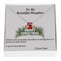 Delicate Heart Necklace, For Her, Daughter, for Christmas, with Custom Message Card