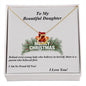 Delicate Heart Necklace, For Her, Daughter, for Christmas, with Custom Message Card