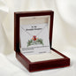 Delicate Heart Necklace, For Her, Daughter, for Christmas, with Custom Message Card
