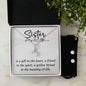 Alluring Beauty Necklace and Cubic Zirconia Earring Set, Sister Gift, Mom, Christmas, Jewelry, Necklace, Message Card