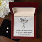 Alluring Beauty Necklace and Cubic Zirconia Earring Set, Sister Gift, Mom, Christmas, Jewelry, Necklace, Message Card