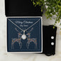 Eternal Hope Necklace and Cubic Zirconia Earring Set, For Her, Wife, Future Wife, Girlfriend, w/ Message Card