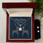 Eternal Hope Necklace and Cubic Zirconia Earring Set, For Her, Wife, Future Wife, Girlfriend, w/ Message Card