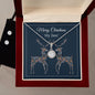 Eternal Hope Necklace and Cubic Zirconia Earring Set, For Her, Wife, Future Wife, Girlfriend, w/ Message Card