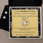 Forever Love Necklace and Cubic Zirconia Earring Set, Custom Message Card