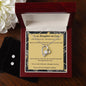 Forever Love Necklace and Cubic Zirconia Earring Set, Custom Message Card